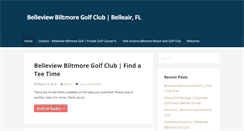 Desktop Screenshot of belleviewbiltmoregolf.com